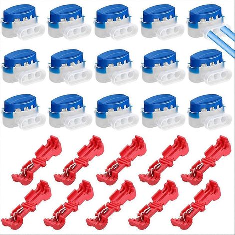 Packung mit 15 Kabelverbindern für Mähroboter, inklusive 10 Verbindungsclips. (1/5)