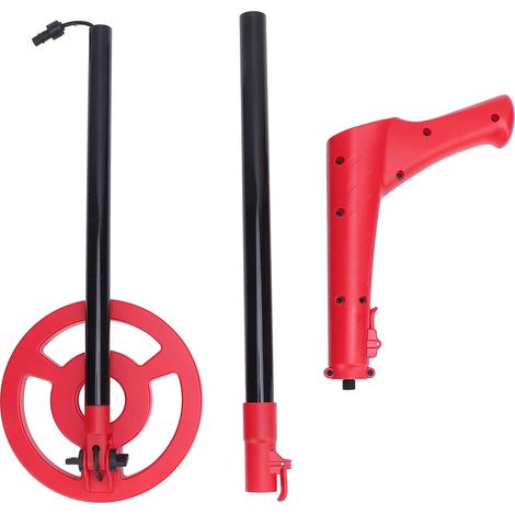 Metal Detector 26-37.4in Length Adjustable 6in Search Coil Backlit LCD Screen Portable Metal Detector