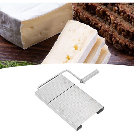 Fromage à fromage polyvalent, carte de fromage en acier inoxydable avec lame pour le fromage en bloc, légumes, saucisse à guillotine jambon saccadé (1/5)