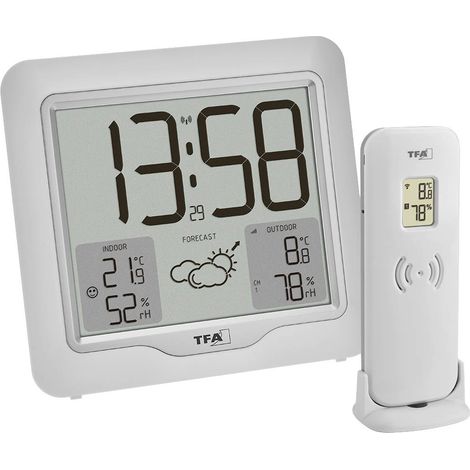 TFA Dostmann METRO PLUS 35.1164.02 Station météo radiopilotée Prévisions météorologiques 12 à 24 heures Nombre de capte (1/5)
