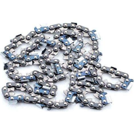 Lot de 2 chaînes 33 maillons pour tronçonneuse guide 20 cm (8 pouces)——Segment à angle droit électrolytique