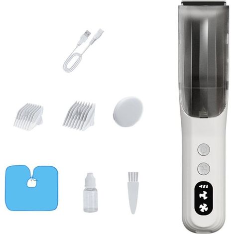 Tondeuse à cheveux pour - bébé de 8,27 pouces Rasoir silencieux Coupe en acier inoxydable Conception contrôle la température matériau ABS avec faible Blanc (1/4)