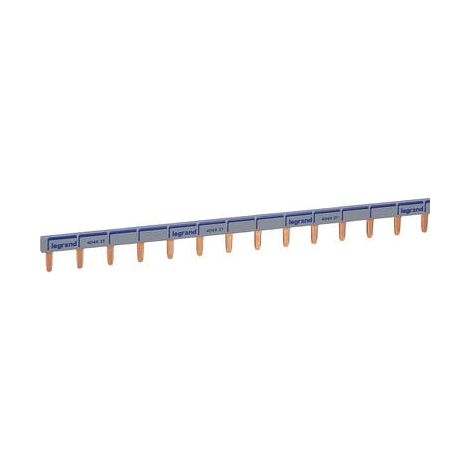 Peigne d'alimentation universel Phase + Neutre HX³ - longueur 57 modules ou 1m - 404937