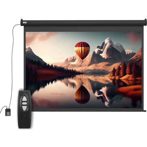 84" motorisierte Projektionsleinwand, 4:3, Schwarz, 171 x 130 cm (1/5)