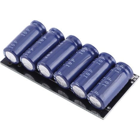 Module de condensateurs 16 V 1 F 2 F Farad, connexion en série supercondensateurs 2,7 V 10 F avec carte de protection pour CMOS 15 V-16 V (1/4)