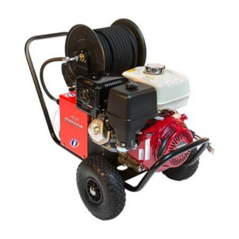 HOCHDRUCKREINIGER DIMACO THERMISCH MIT AUFROLLER 13CV 900L/H 240 BAR MOTOR HONDA - 15240HEPRED