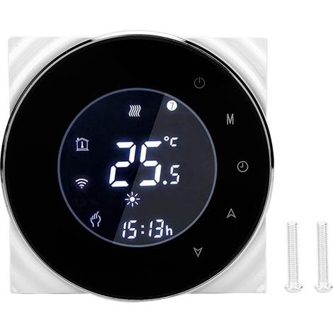 Thermostat Intelligent Programmable avec Ecran LCD pour Chauffage Gaz/Climatisation AC95‑240V 5A (1/5)