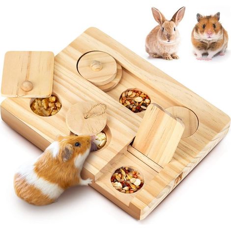 Spielzeug für Haustiere, Futtersuchspielzeug für Meerschweinchen, 6-in-1-Leckerlispender (1/4)