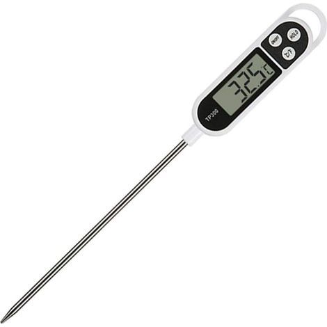 Kochthermometer, digitales Fleischthermometer mit Sofortanzeige, langer Sonde, automatischer Abschaltung, Küchenthermometer mit LCD-Bildschirm (1/5)