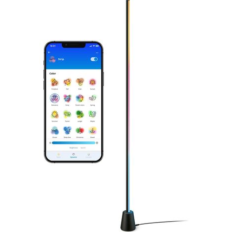 Lampadaire LED, Éclairage Immersif RGBIC, Noir (1/5)