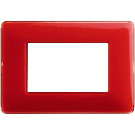 Bticino matix - placca 3p colors corallo