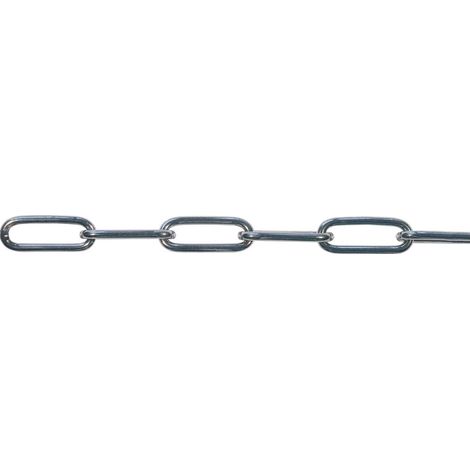 Rundstahlkette langgliedrig ähnl. DIN763 ø 3 mm Bund=100 Meter - Edelstahl A4
