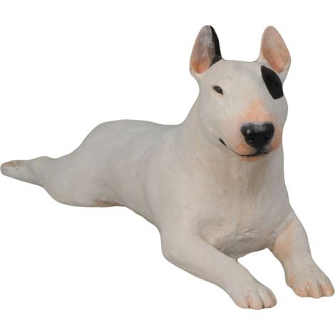 Bull Terrier - statuetta dipinta, figurina, realizzata dall'artista, marchio Art-Dog (1/5)