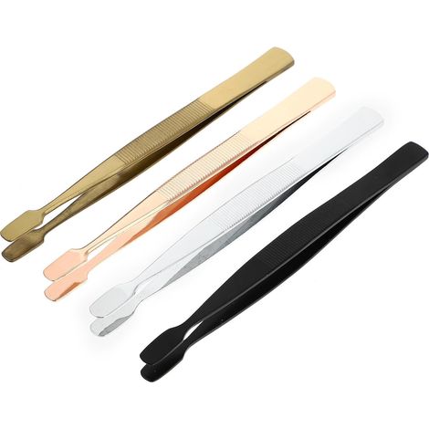ifundom Lot de 4 pinces à timbres légères en acier inoxydable (1/5)