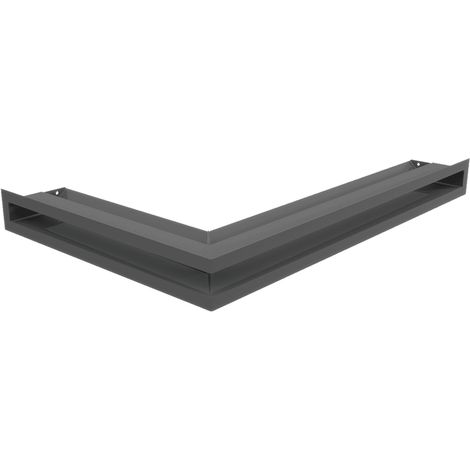 Eck-Lüftungsgitter LUFT rechts 40x60x6 Graphite Slim (1/5)