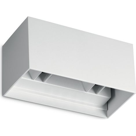 Ideal Lux applique Atom 4 luci LED integrato IP54 bianco metallo