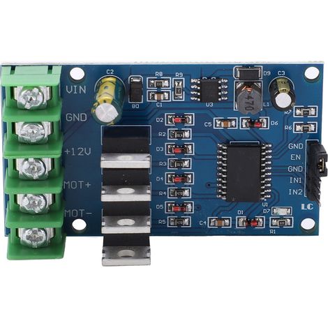 Motortreibermodul H-Brücke, hohe Leistung mit 4 externen NMOS-Rohrbremsen, Vorwärts- und Rückwärtsbetrieb, DC 12–30 V (1/5)