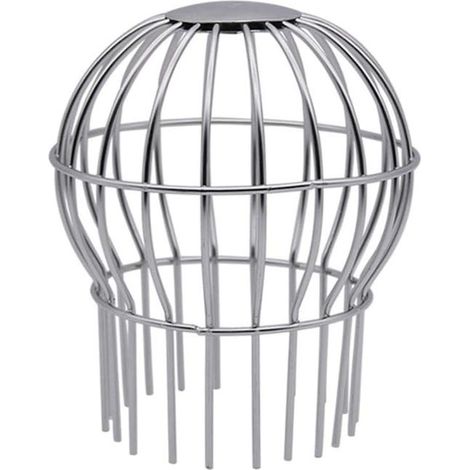 Filtre de gouttière en acier inoxydable, anti-colmatage, empêche les feuilles et les débris de pénétrer, outil de nettoyage pratique - 98 mm
