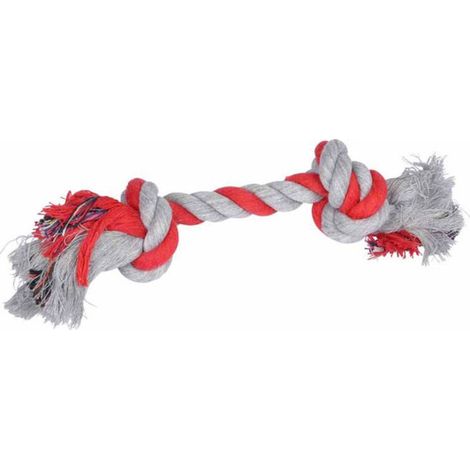 Jouet pour chien « Corde à double nœud » 17 cm Multicolore (1/5)