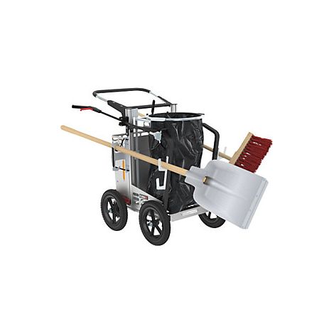 Carro colector de residuos Picobello City  con soporte para