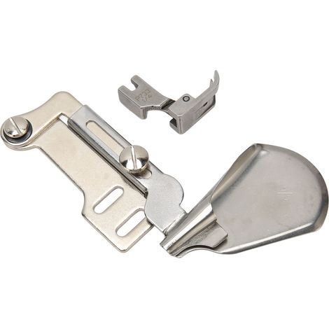 Outil de roulage d'ourlet pour matériaux fins, ouverture anti-explosion, outil de roulage d'ourlet incurvé pour mousseline de soie faite à la main, machine à coudre à plat. (1/5)