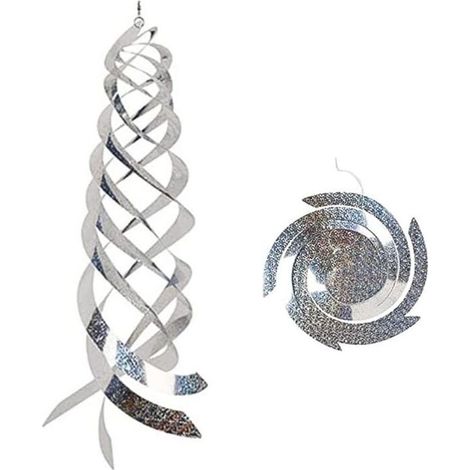 5er Set Anti-Taubenabwehr Spiral Vogelscheuche Reflektierende Hängende Taubenabwehr zum Schutz von Garten, Balkon, Hof, Bauernhof