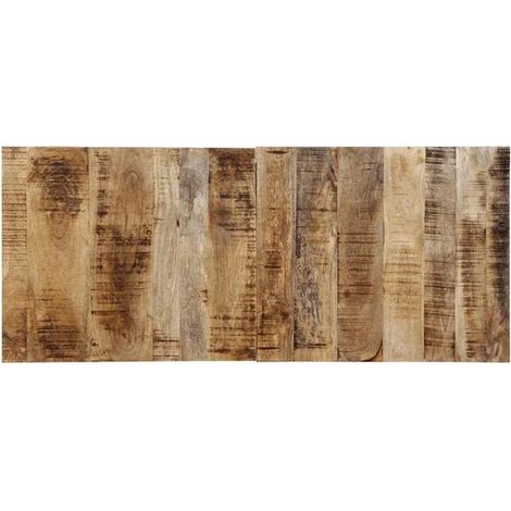 Tête de lit en bois massif de manguier, 120 cm, couleur bois naturel (1/5)