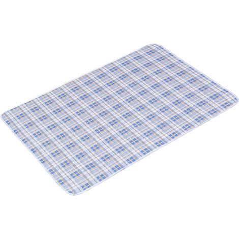 Draps de lit imperméables polyvalents,-plaid bleu clair 70 90 (1/2)