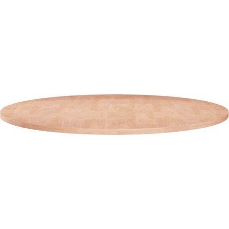 Runde Tischplatte Ø70x1,5 cm Unbehandeltes Massivholz Eiche vidaXL