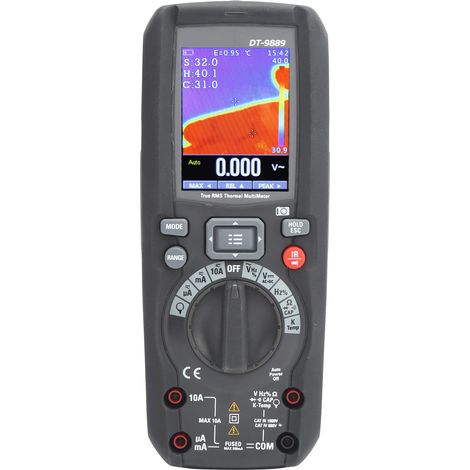 Multimètre numérique thermique industriel à imageur, mesure efficace vraie (True RMS), 6 000 points, prise UE, 100-240 V (1/5)