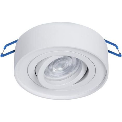 Plafonnier Encastré Rond - Aluminium - IP20 - 97 mm x 50 mm - Blanc - Pour Bureau Chambre Cuisine - Unité (1/5)