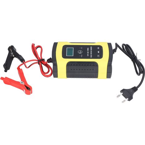 Chargeur de batterie de voiture 12V 6A avec ventilateur de refroidissement silencieux. Chargeur automatique pour batteries de 4Ah à 100Ah (camions, motos, tricycles). (1/5)