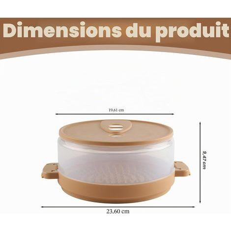 vapeur micro-ondes avec valve à vapeur, de pommes de terre sans BPA pour préparer des pommes de terre au four au micro-ondes (1/5)