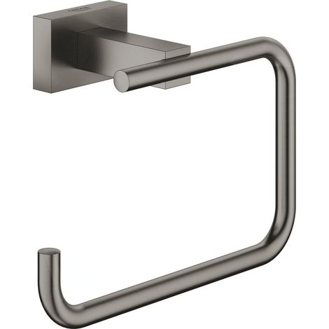 GROHE 40507AL1 Porte-papier WC Essentials Cube 405071 sans couvercle graphite dur brossé (1/3)