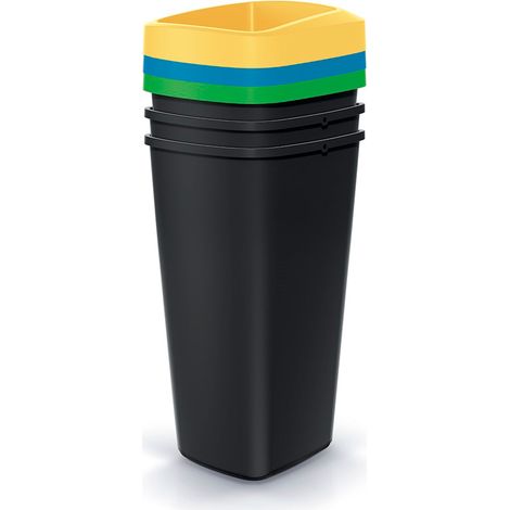Prosperplast Keden conjunto de 3 contenedores de reciclaje apilables (1/4)