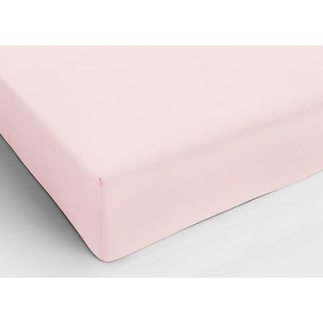 Lenzuolo Sotto Con Angoli In Cotone In Tinta Unita Colore Rosa C.N., misuraFrancesecoloreRosa