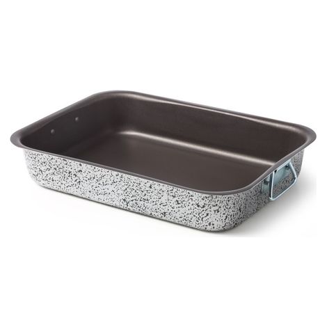Teglia Antiaderente in Alluminio Rettangolare Sale e Pepe 35 cm