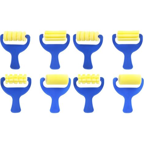 55 Pièces Kit de Peinture Éponge pour Garçon Fille avec Tablier Outils Art DIY Colorés pour Éducation Précoce et Créativité (1/5)