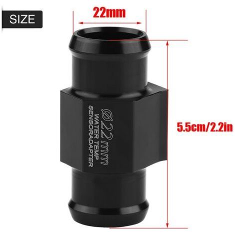 Adaptador de captador de temperatura de agua para tubo de moto, 22 mm (1/5)