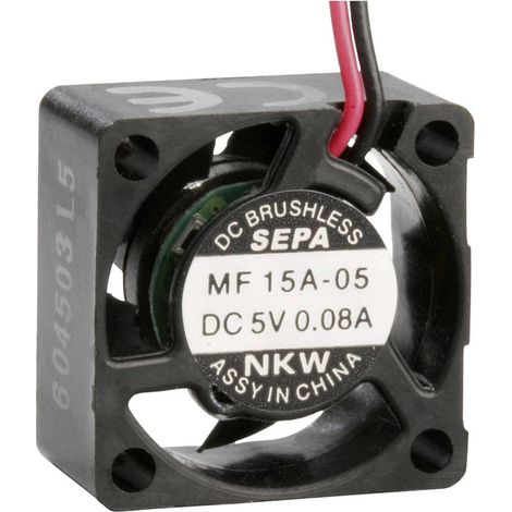 Sepa MF15A05 ventilador axial negro compacto silencioso