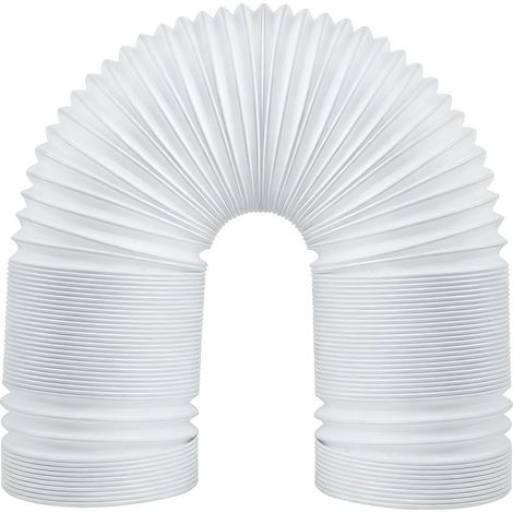 Tuyau pour climatiseur portable de 80 pouces, conduit de climatisation d'un diamètre de 5,9 pouces, tuyau d'évacuation à filetage inversé (sens antihoraire) (1/5)