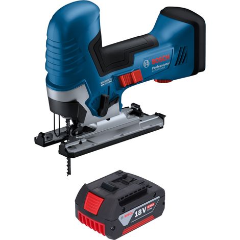 Bosch GST 18V-125 S Seghetto alternativo professionale a batteria 18 V 125 mm brushless + 1x batteria ricaricabile 4,0 Ah - senza caricabatterie