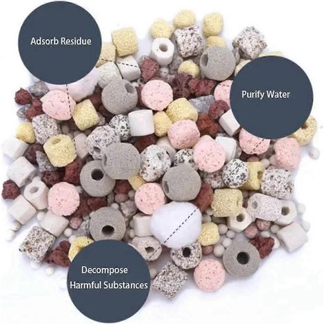 500G 14 Types de masses filtrantes biochimiques à billes pour aquarium-- (1/5)