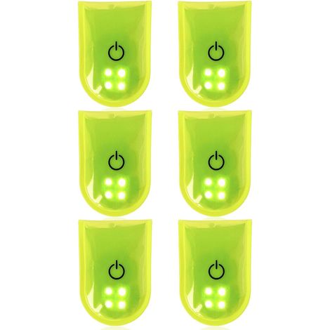 Clip Led - 4 Led Reflectantes - 2 Modos Parpadeo - Imán 500 G - Estanca Ip44 - Para Mochilas Y Calzado De Correr - 1 Unidad (1/5)