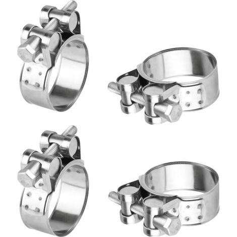 Verstellbare Schlauchschellen (32–35 mm), Schlauchschellen aus Edelstahl, Schlauchschellen mit Metallschraube, Schlauchbolzen für Benzin-, Diesel- und Schwimmbadschläuche (1/5)