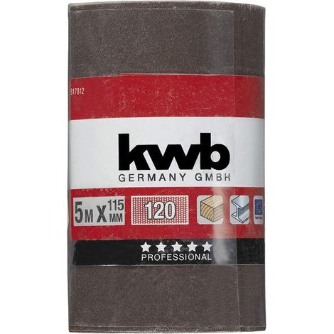 KWB rollo abrasivo 5m 115x120k s 49817812 , Rollo Abrasivo5M115 Al.Ox.G120 de la marca Einhell.