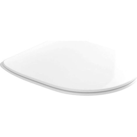Sedile copriwater slim flo in resina con soft close 52 x 36 cm bianco (1/5)