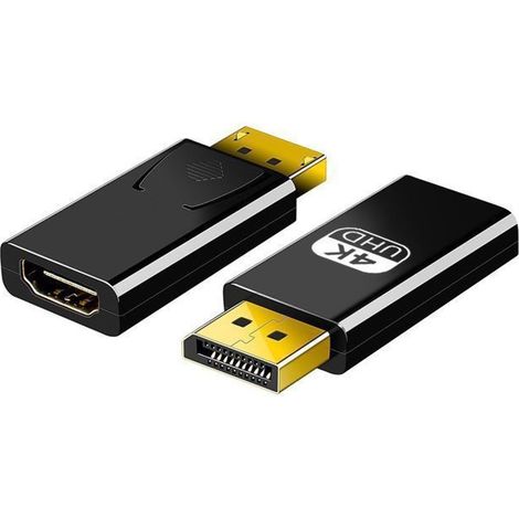 Adaptateur DisplayPort vers HDMI 4K 60Hz Noir - Convertisseur (1/5)