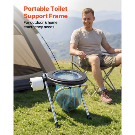 Toilette de Camping Pliable, Toilette Portable avec Capacité de Charge de 160 kg, pour Domicile Camping-car Caravane Bateau Randonn… (1/5)