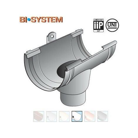 Naissance centrale BI-SYSTEM PVC 25 sortie Ø80 - blanc - First Plast